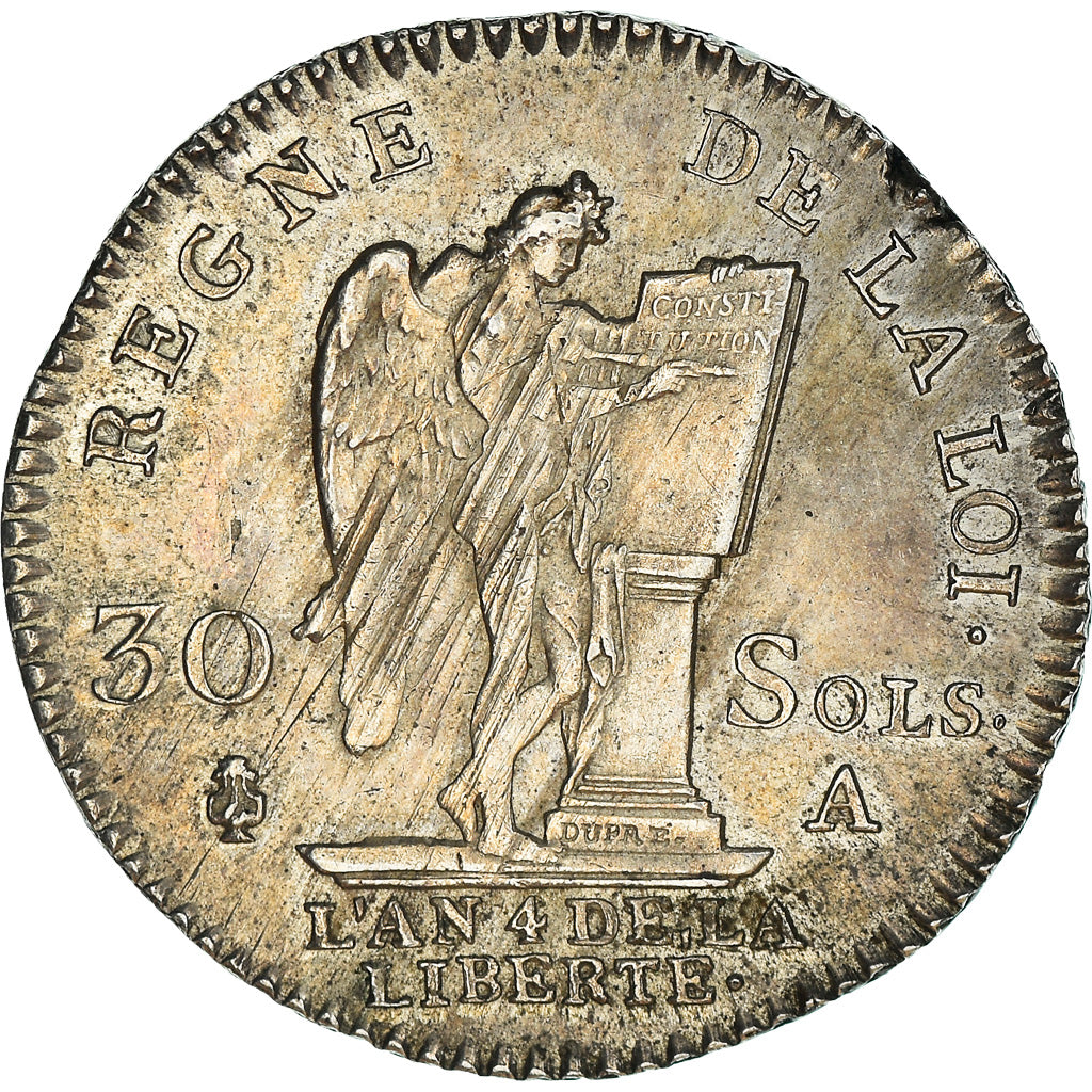Moneda, Francia, Louis XVI, 30 sols françois, 30 Sols, 1792, Paris, EBC+