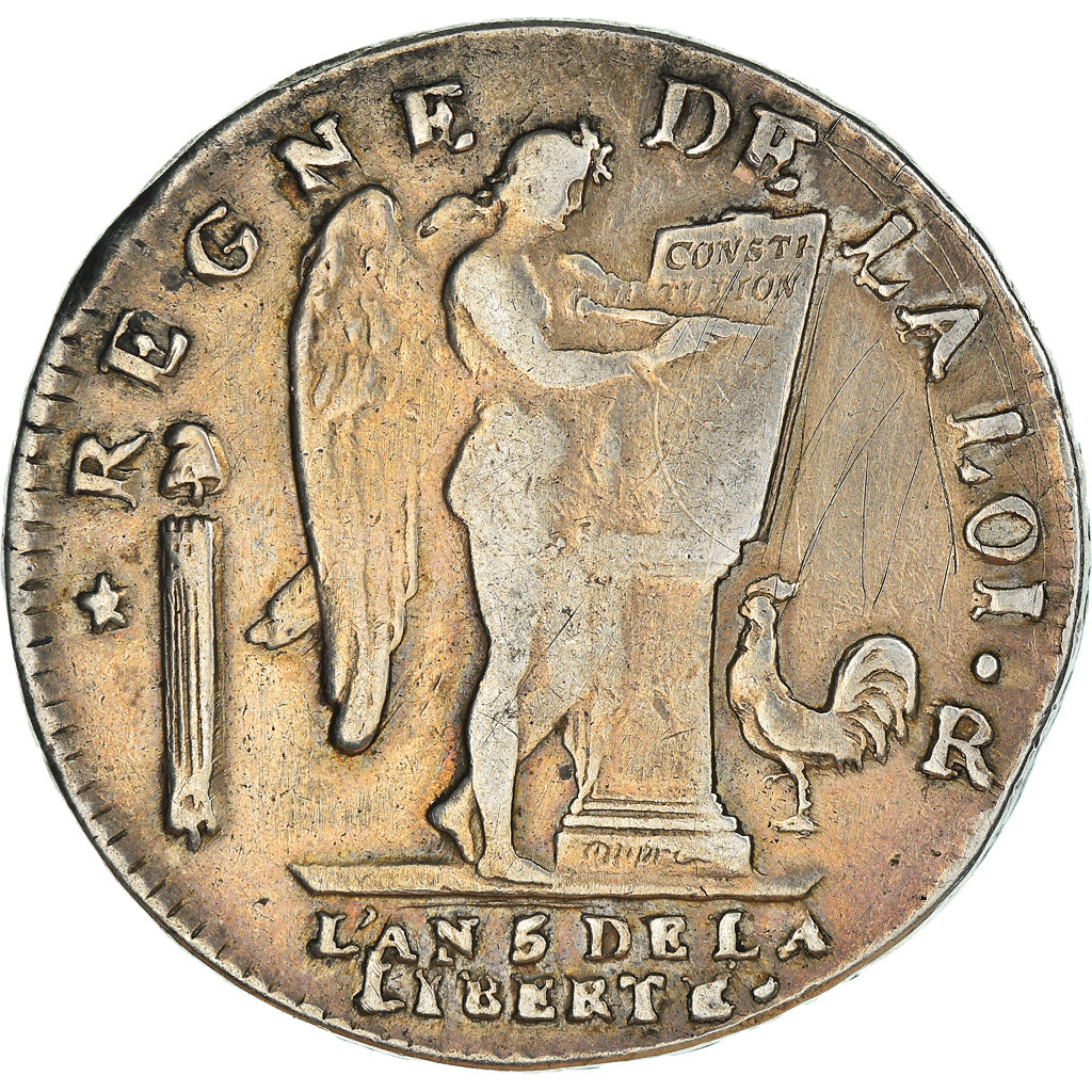 Moeda, França, Louis XVI, Écu de 6 livres françois, ECU, 6 Livres, 1793