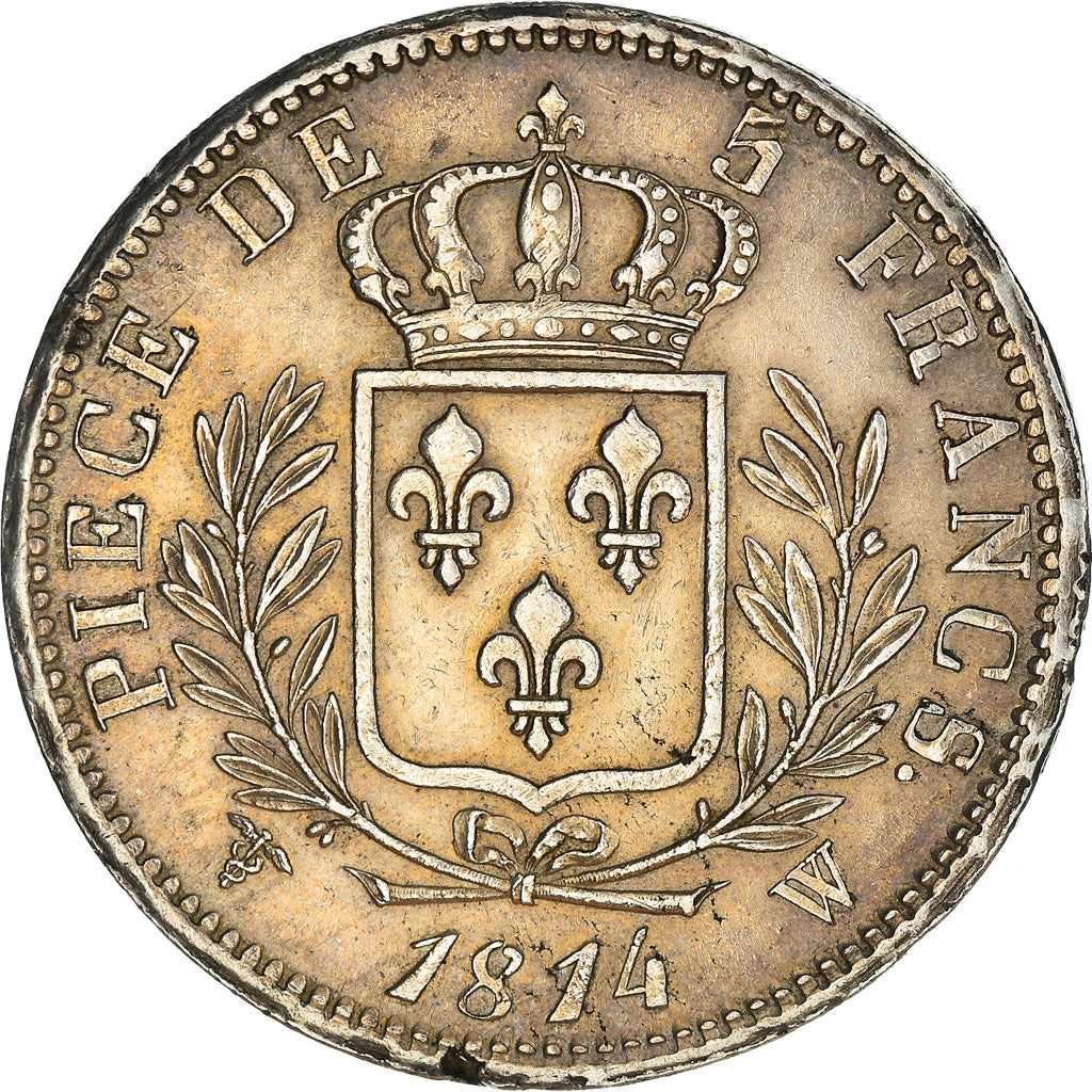 Münze, Frankreich, Louis XVIII, Louis XVIII, 5 Francs, 1814, Lille, SS+