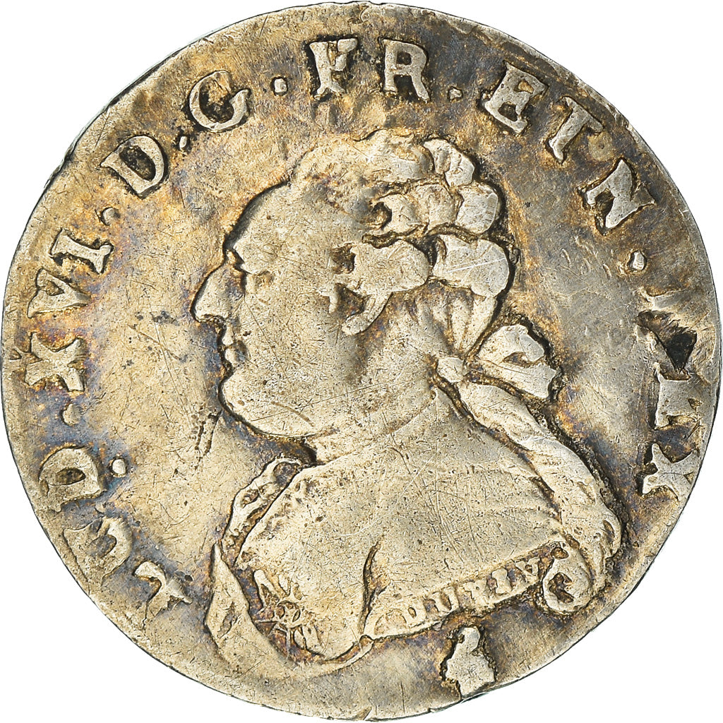 Coin, France, Louis XVI, 1/20 Écu (6 sols), 6 Sols, 1/20 ECU, 1782, Paris