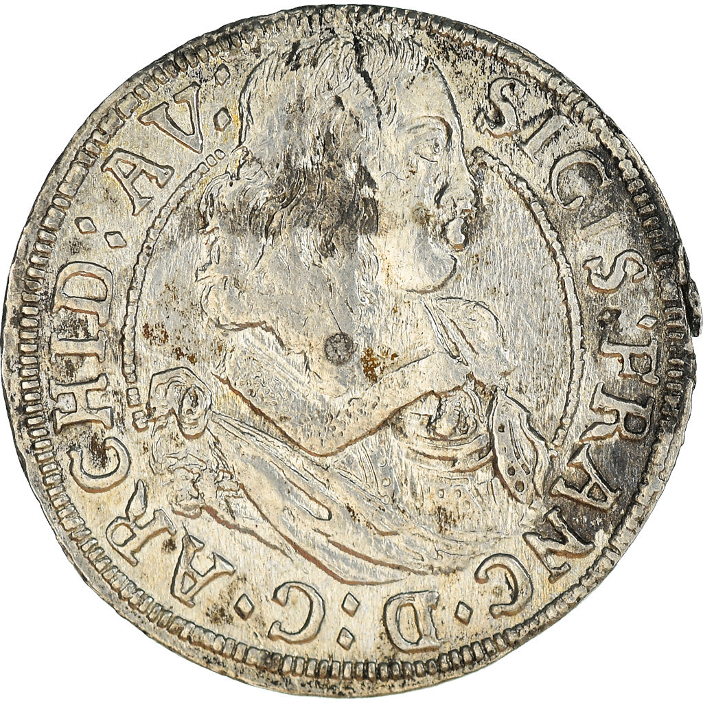 Moneta, Austria, Sigismund Franz, 3 Kreuzer, 1663, Hall, AU(55-58), Srebro