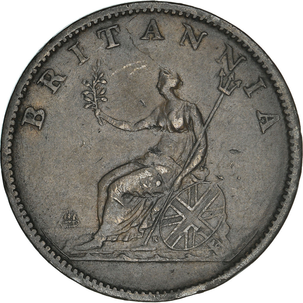 Coin, Great Britain, George III, 1/2 Penny, 1807, EF(40-45), Copper, KM:662