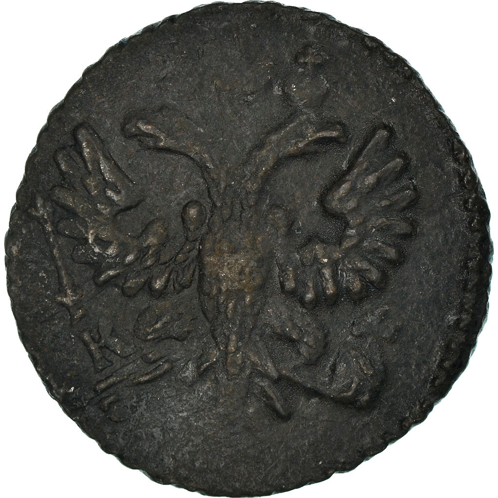 Moeda, Rússia, Polushka, 1/4 Kopek, 1730, EF(40-45), Cobre, KM:187