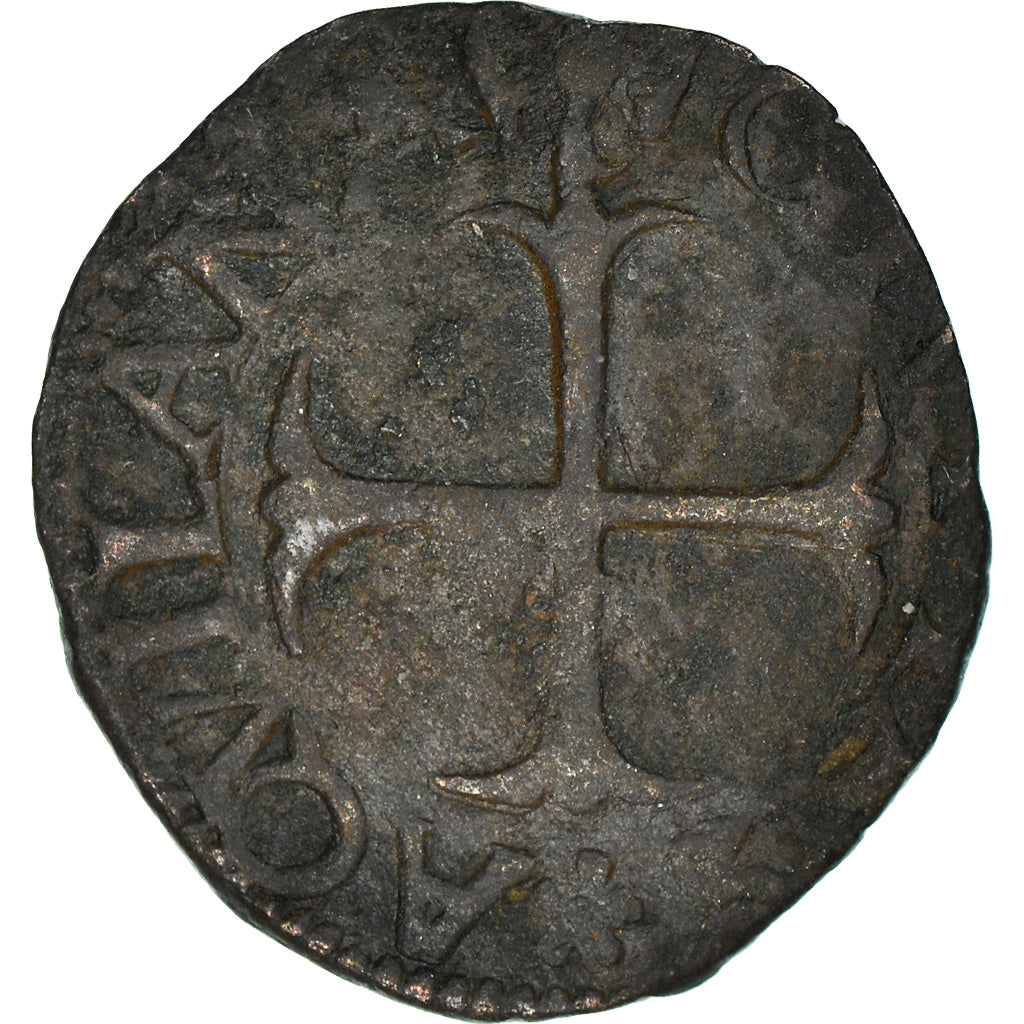 Moneta, Italia, Charles VIII, Cavallo, Aquila, MB+, Biglione, Duplessy:625