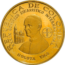 Coin, Colombia, 100 Pesos, 1968, Bogota, Proof, MS(63), Gold, KM:231