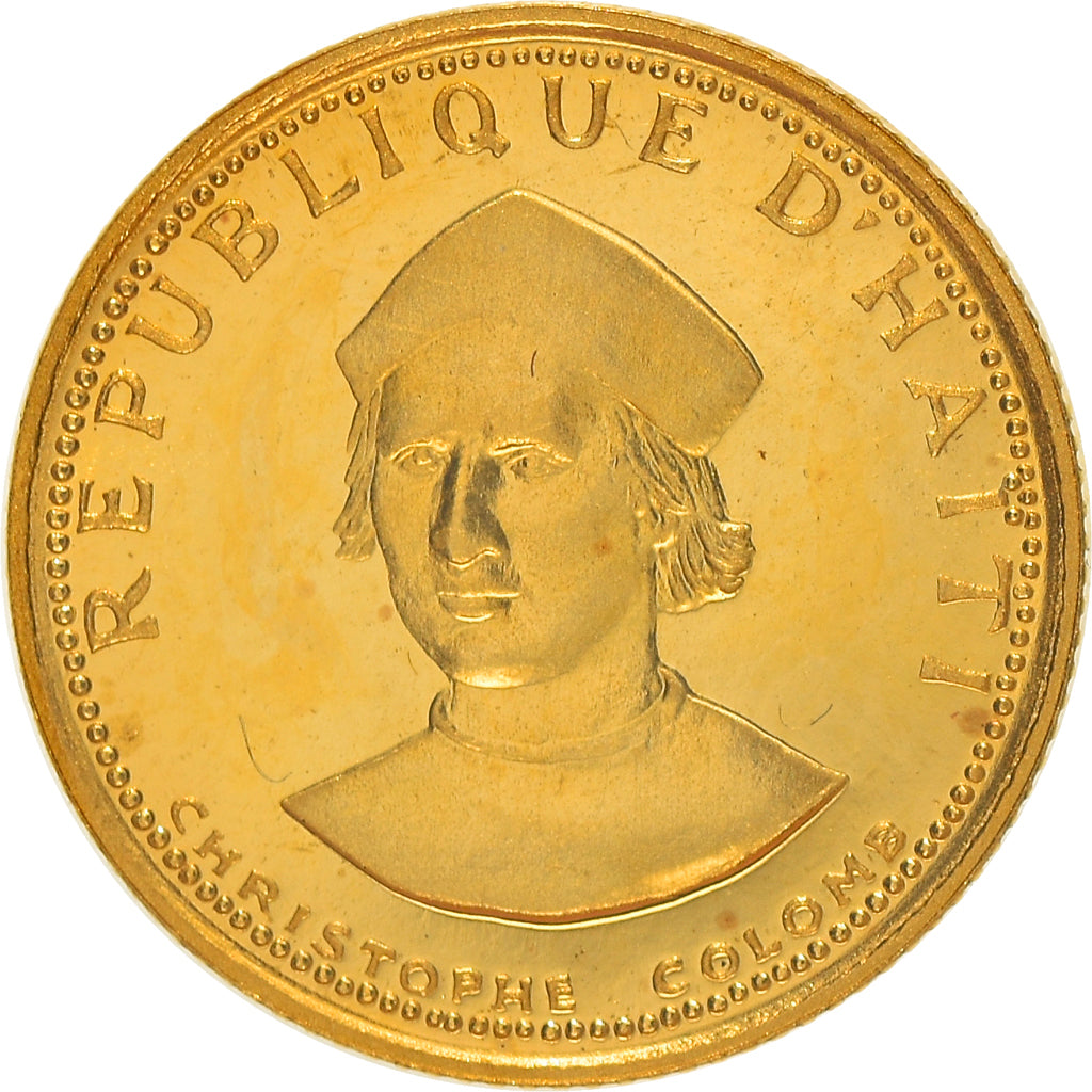 Coin, Haiti, 100 Gourdes, 1973, Proof, MS(65-70), Gold, KM:107