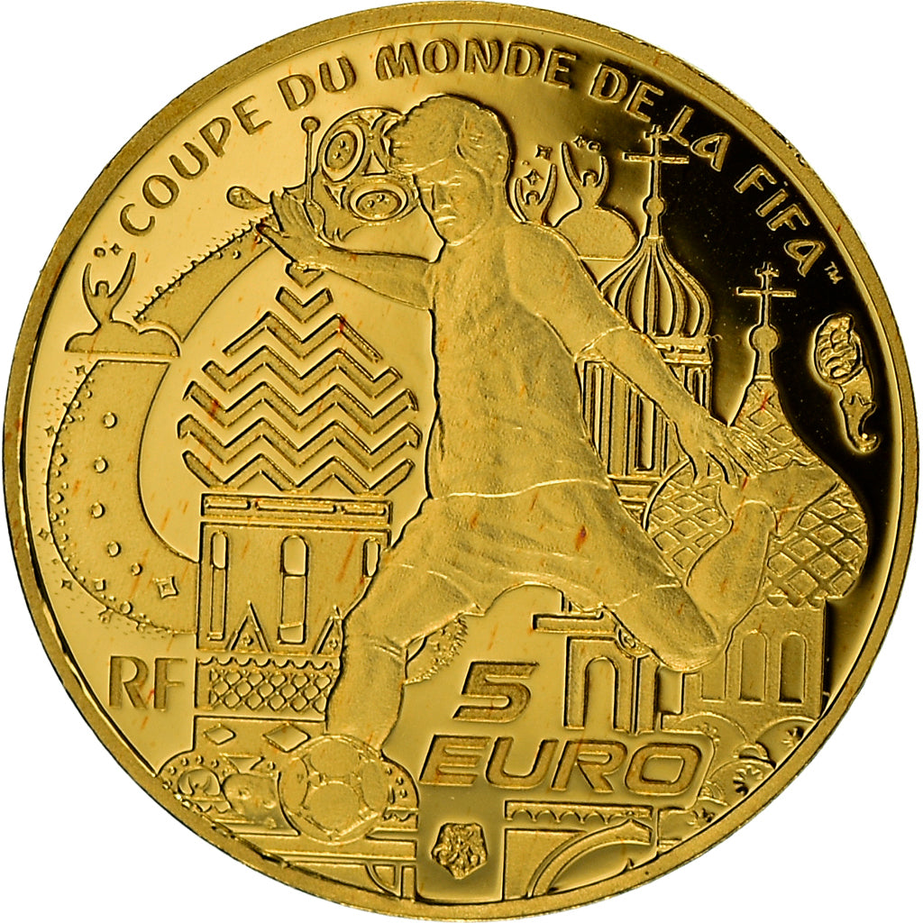 France, Monnaie de Paris, 5 Euro, Coupe du Monde FIFA Russie, 2018, Proof
