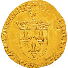 Moeda, França, François Ier, Écu d'or au soleil, Tours, EF(40-45), Dourado