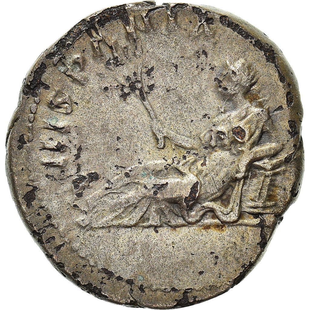 Coin, Hadrian, Denarius, 136, Rome, Fourrée, EF(40-45), Silver, RIC:305