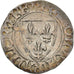 Coin, France, Charles VI, Blanc Guénar, Rouen, EF(40-45), Billon, Duplessy:377C