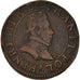 Münze, Frankreich, Henri III, Double Tournois, 1583, Paris, S+, Kupfer, CGKL:84