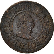 Monnaie, France, Henri III, La Ligue, Denier Tournois, Undated (1591-1592)