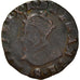 Münze, Frankreich, Charles X, Double Tournois, 1592, Troyes, S+, Kupfer