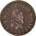 Coin, France, Henri IV, Double Tournois, 1591, Châlons-en-Champagne, VF(30-35)