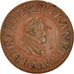 Moneta, Francja, Henri IV, Double Tournois, 1606, Paris, VF(30-35), Miedź
