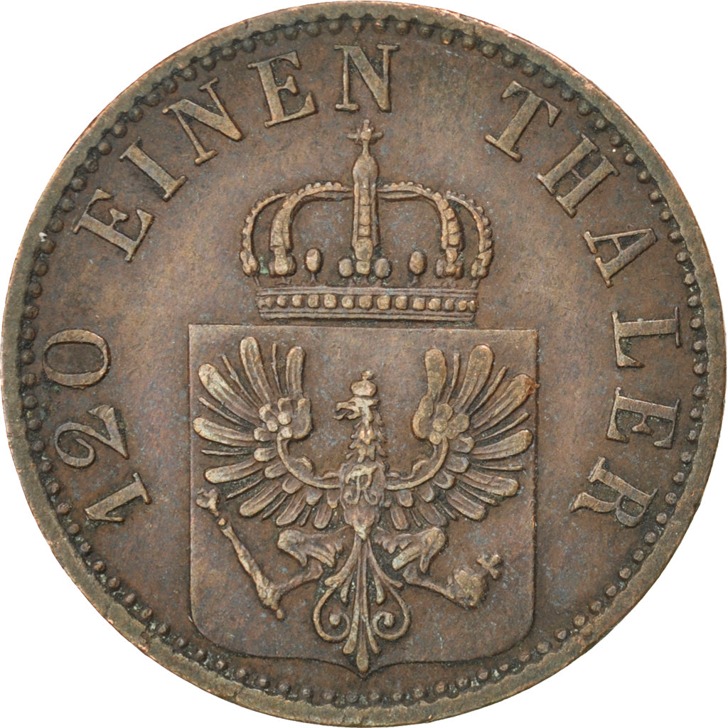 Coin, German States, PRUSSIA, Wilhelm I, 3 Pfennig, 1869, Wroc?aw, EF(40-45)