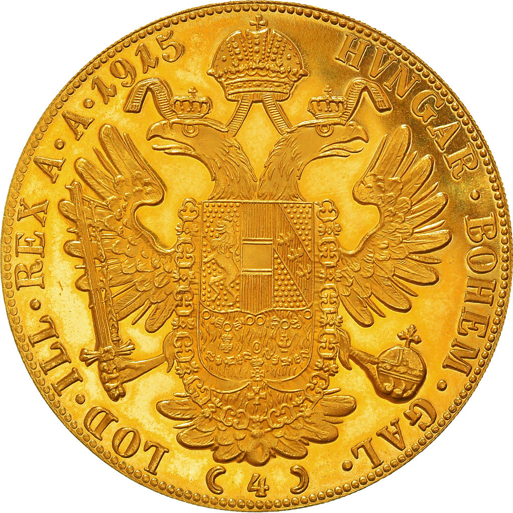Münze, Österreich, Franz Joseph I, 4 Ducat, 1915, Vienna, Official restrike