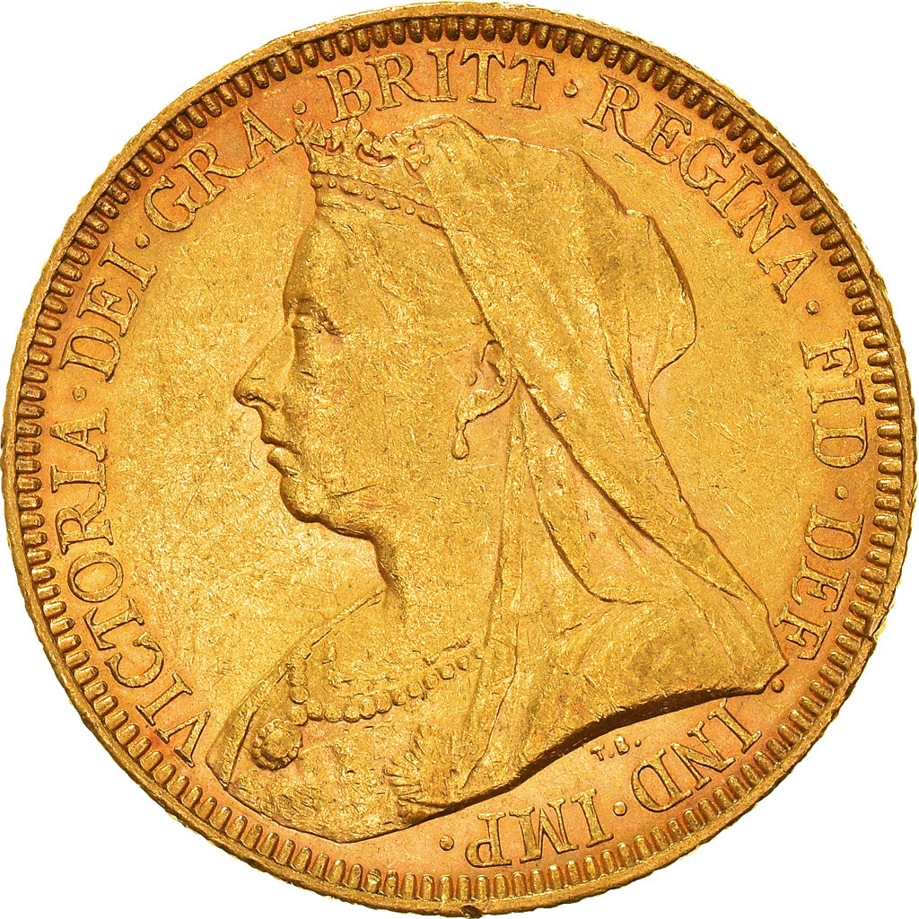 Monnaie, Australie, Victoria, Sovereign, 1893, Melbourne, TTB+, Or, KM:13