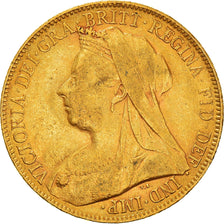 Coin, Australia, Victoria, Sovereign, 1900, Perth, EF(40-45), Gold, KM:13