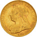 Coin, Australia, Victoria, Sovereign, 1900, Perth, EF(40-45), Gold, KM:13