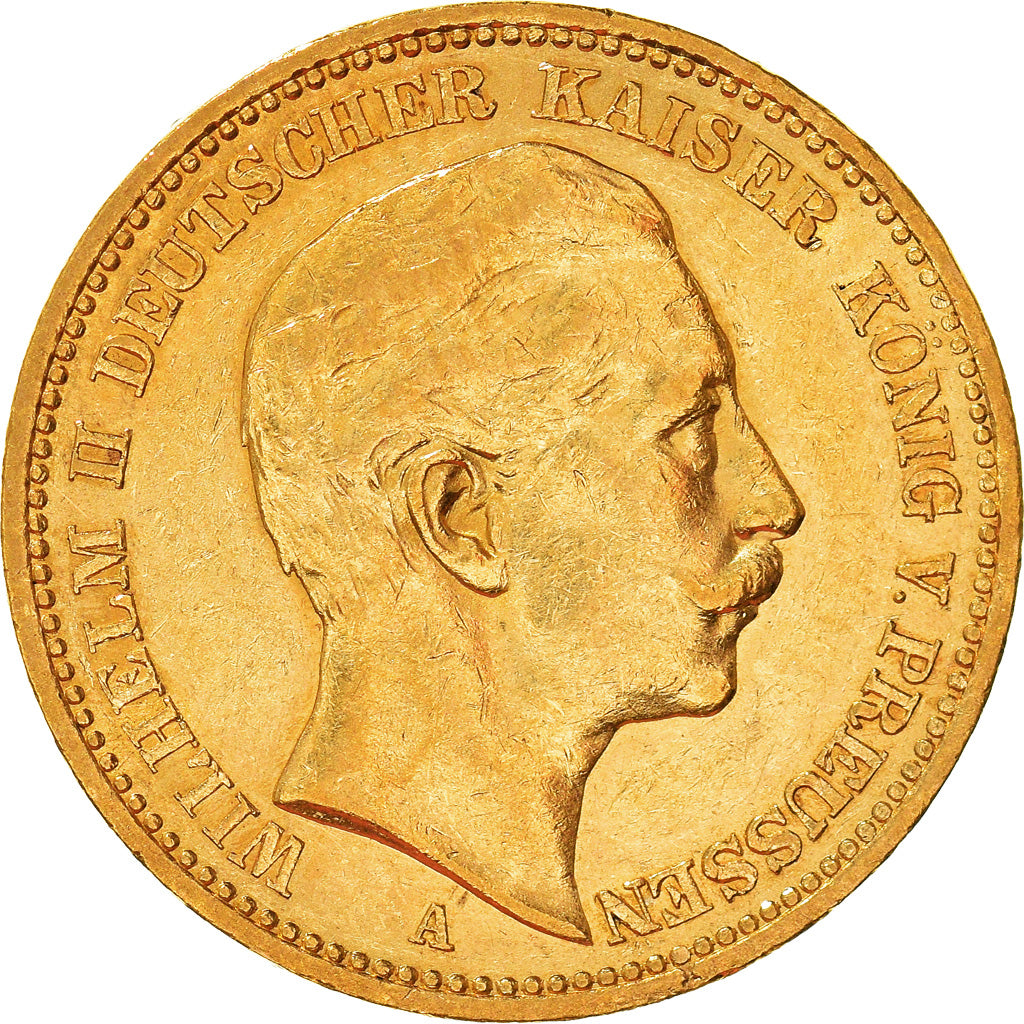 Moneda, Estados alemanes, PRUSSIA, Wilhelm II, 20 Mark, 1893, Berlin, EBC, Oro