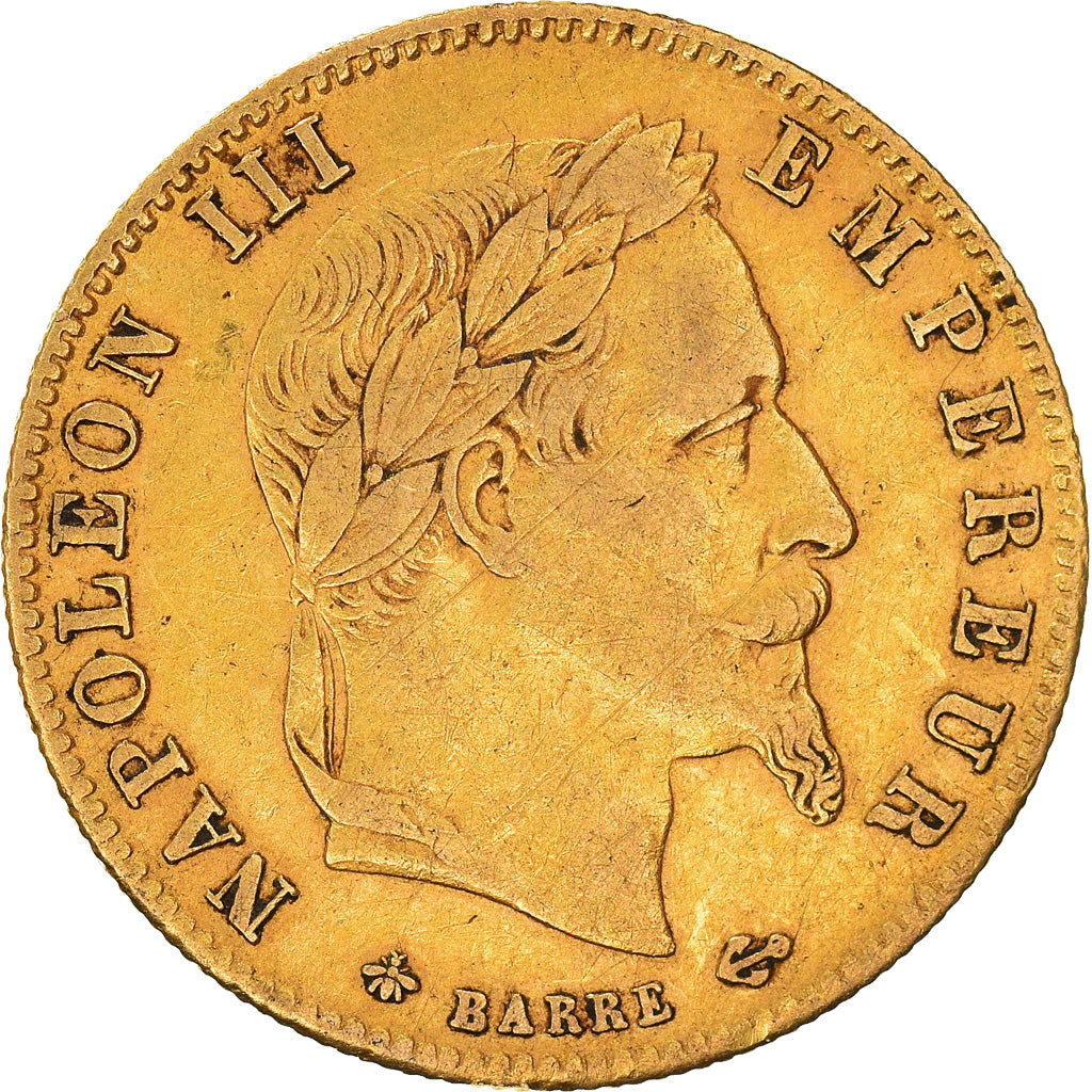 Moneta, Francia, Napoleon III, Napoléon III, 5 Francs, 1862, Paris, BB, Oro