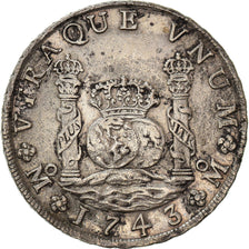 Coin, Mexico, Philip V, 8 Reales, 1743, Mexico City, EF(40-45), Silver, KM:103