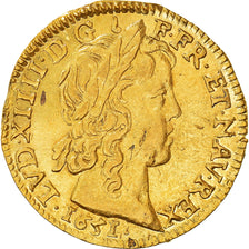 Moneta, Francia, Louis XIV, Louis d'or à la mèche longue, Louis d'Or, 1651