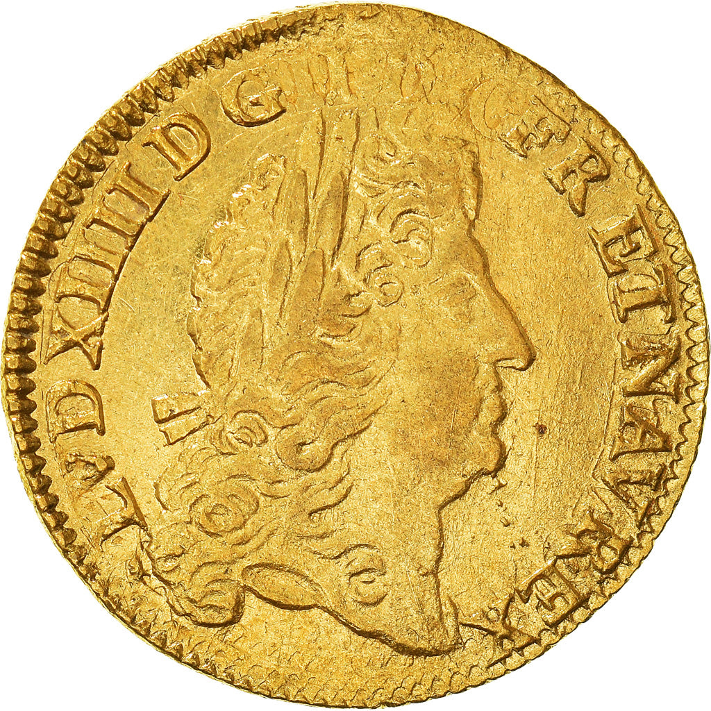 Moneta, Francja, Louis XIV, Louis d'or à l'écu, Louis d'Or, 1691, Rouen