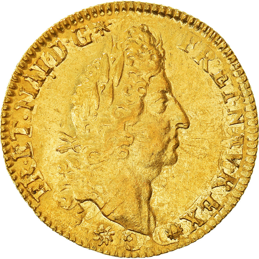 Coin, France, Louis XIV, Louis d'or aux 4 L, Louis d'Or, Uncertain date, Paris