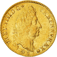 Coin, France, Louis XIV, Louis d'or aux 4 L, Louis d'Or, Uncertain date, Paris