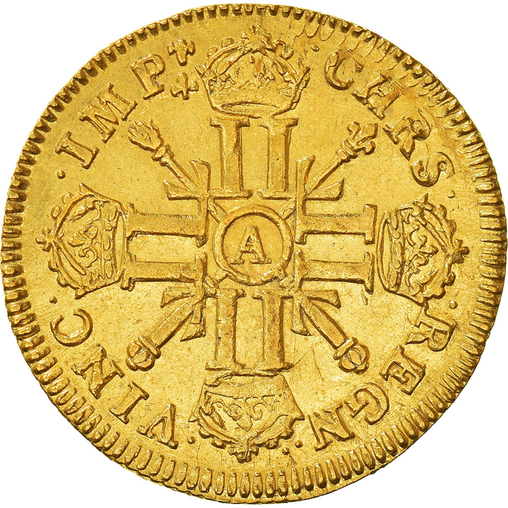 Coin, France, Louis XIV, Louis d'or aux 8 L et aux insignes, Louis d'Or, 1701