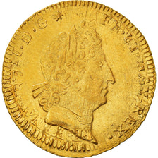 Moneta, Francja, Louis XIV, Louis d'or aux insignes, 1704, Reims, EF(40-45)