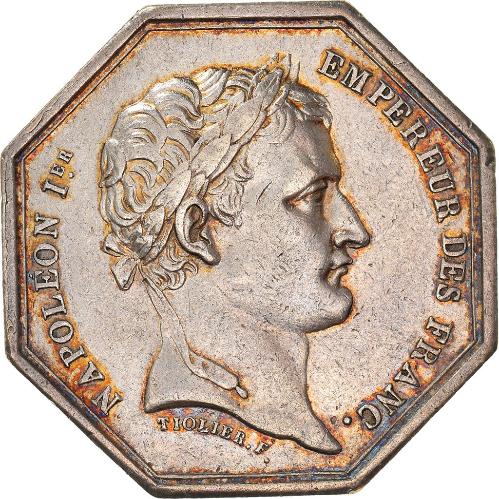 France, Token, Napoleon I, Commissaires priseurs de Paris, Tiolier, AU(50-53)