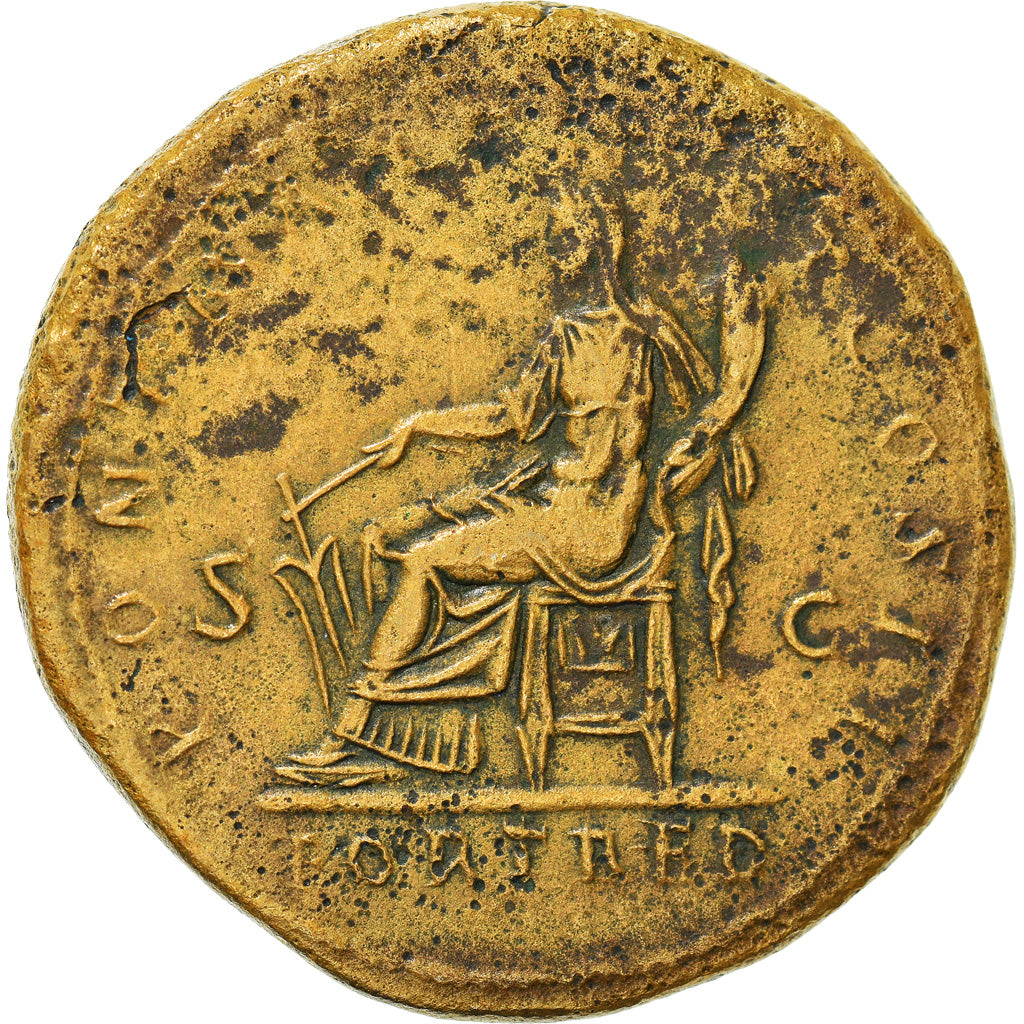 Coin, Hadrian, Sestertius, 118, Rome, EF(40-45), Bronze, RIC:551