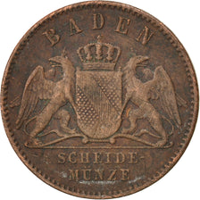 GERMAN STATES, Kreuzer, 1864, KM #242, VF(30-35), Copper, 21.6, 4.19