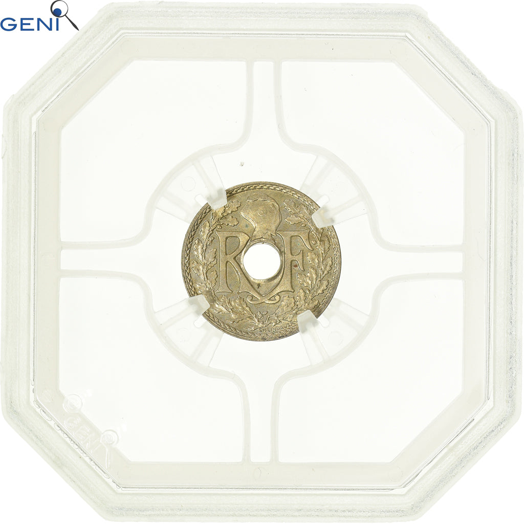Coin, France, Lindauer, 5 Centimes, 1938, GENI, MS65, MS(65-70), Nickel-Bronze