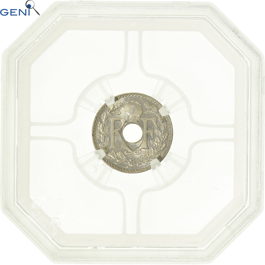 Coin, France, Lindauer, 5 Centimes, 1938, GENI, MS65, MS(65-70), Nickel-Bronze