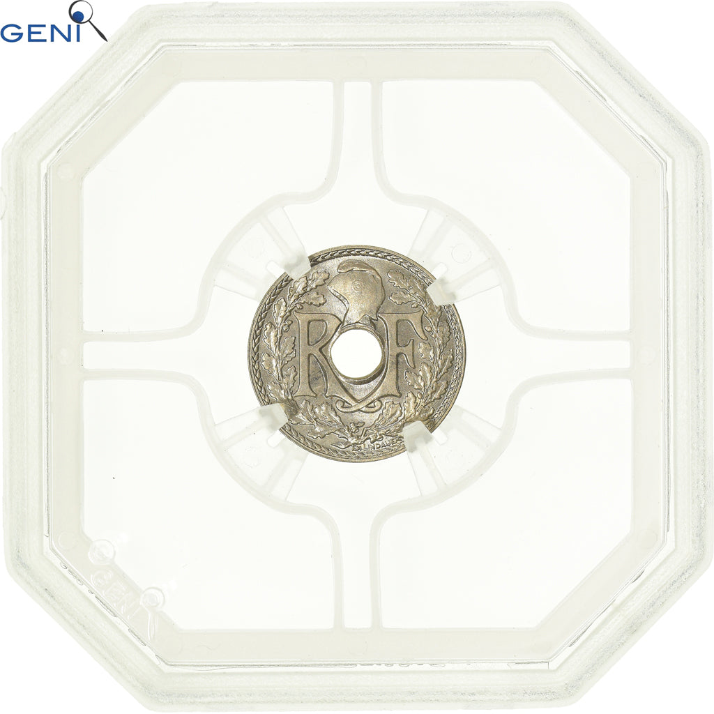 Coin, France, Lindauer, 5 Centimes, 1939, GENI, MS65, MS(65-70), Nickel-Bronze