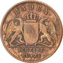 GERMAN STATES, Kreuzer, 1867, KM #242, EF(40-45), Copper, 21.6, 4.14