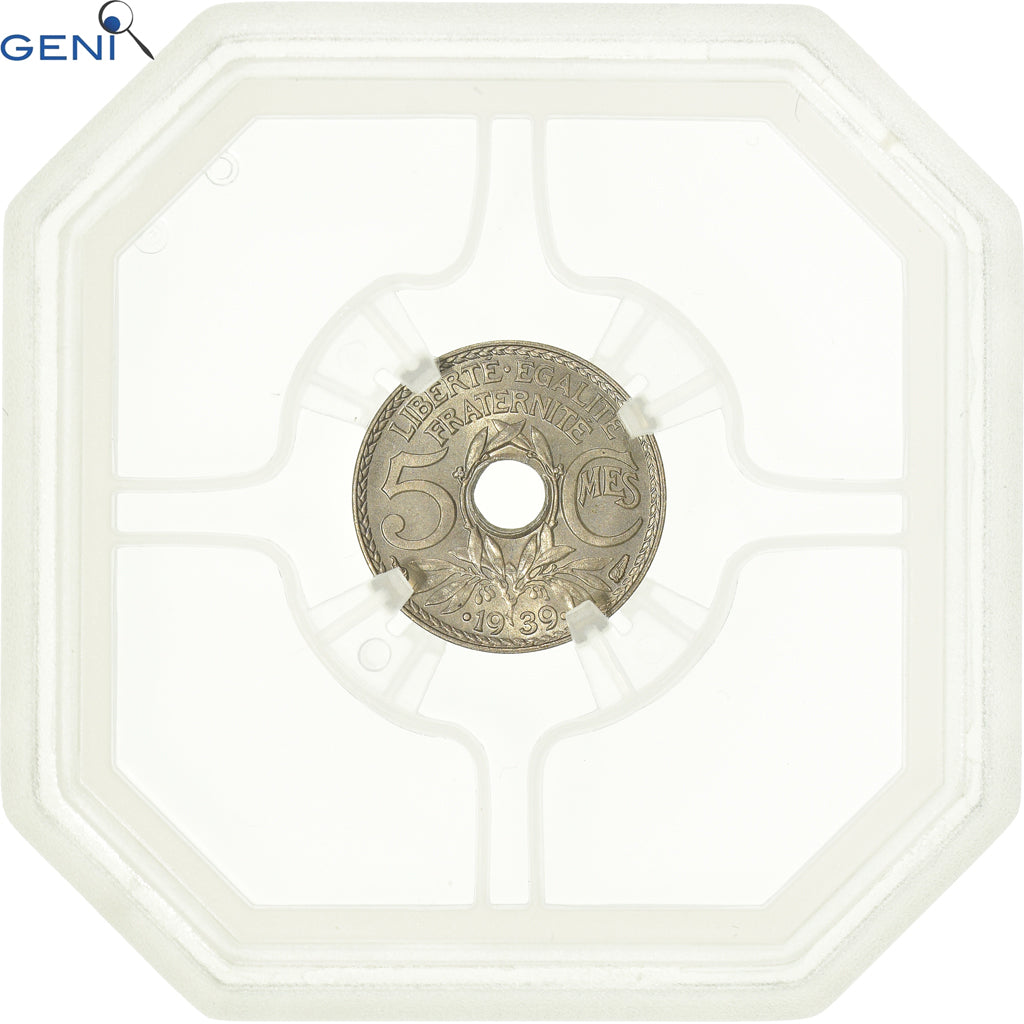 Monnaie, France, Lindauer, 5 Centimes, 1939, GENI, MS66, FDC, Nickel-Bronze