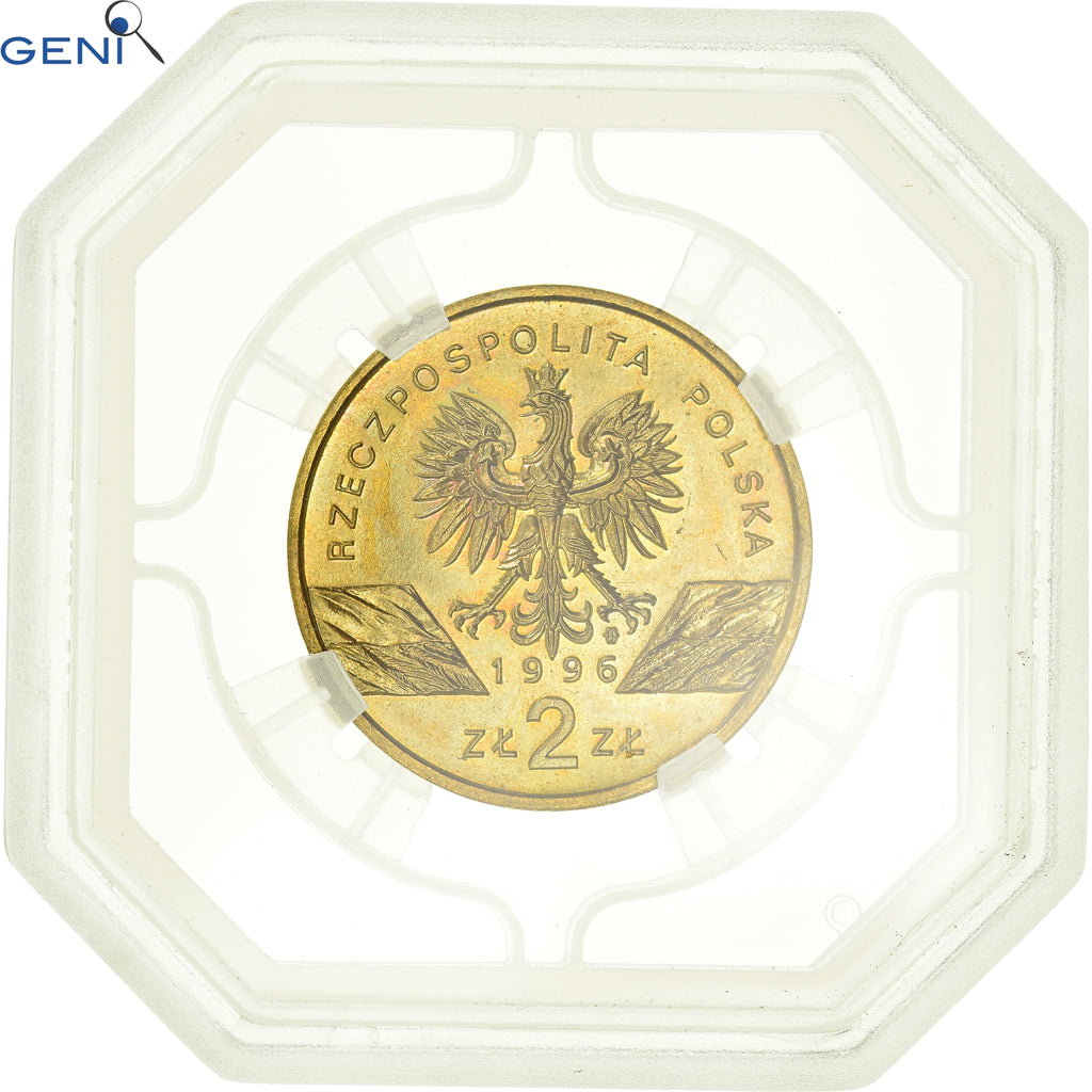 Munten, Polen, Erinaceus europaeus, 2 Zlote, 1996, Warsaw, GENI, MS65, FDC, Tin