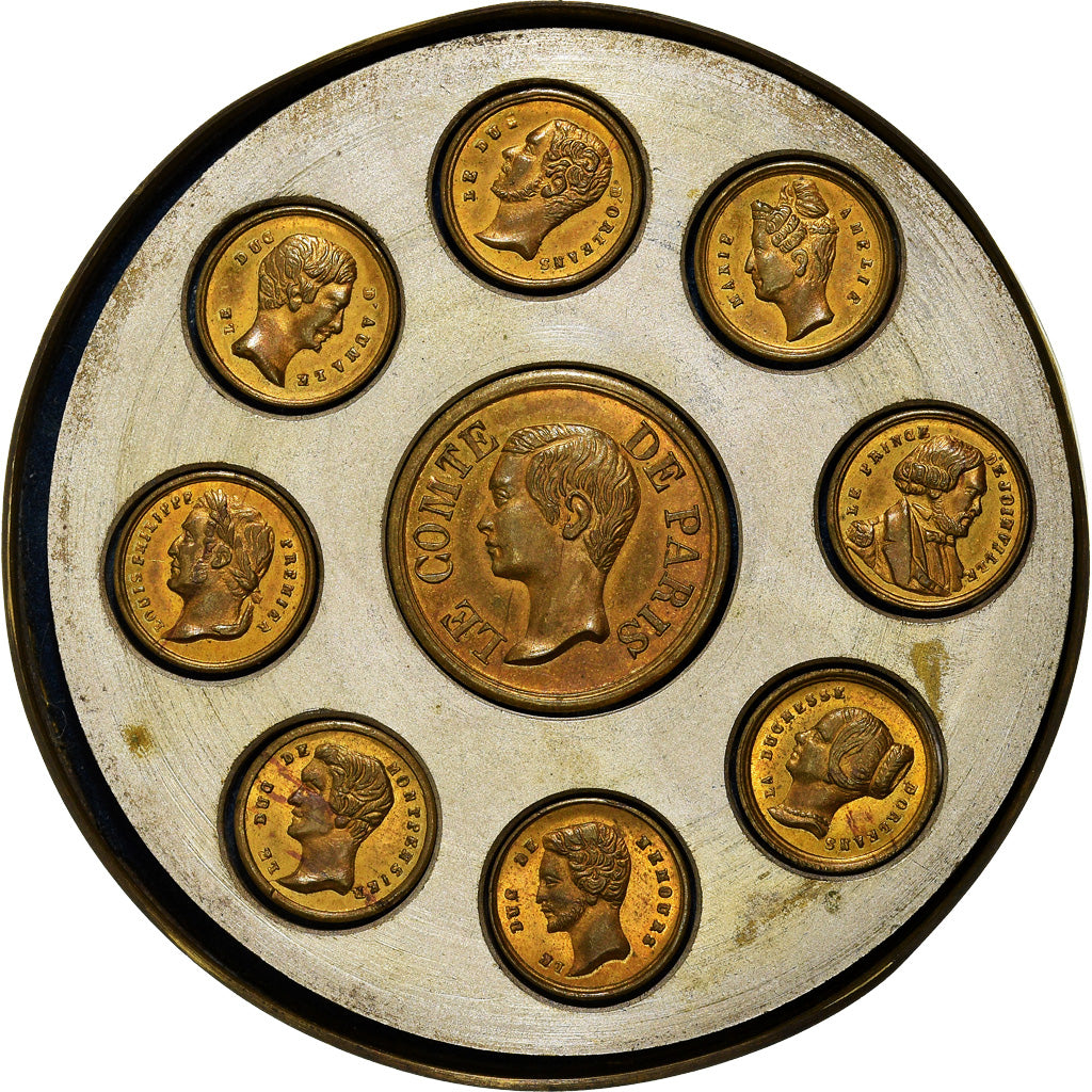 France, Médaille, Royal, Boîte séditieuse, Maison d'Orléans, (1850)