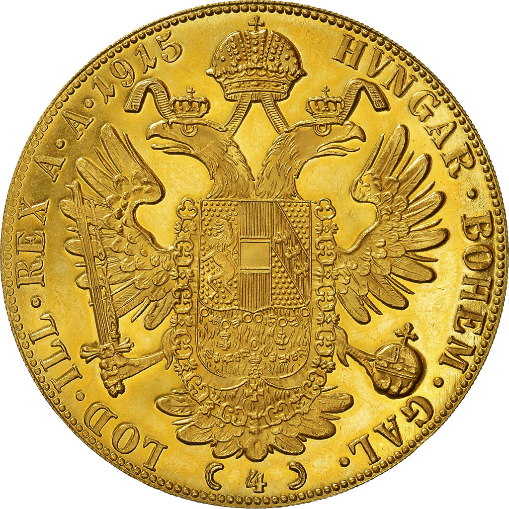 Münze, Österreich, Franz Joseph I, 4 Ducat, 1915, Vienne, Official restrike