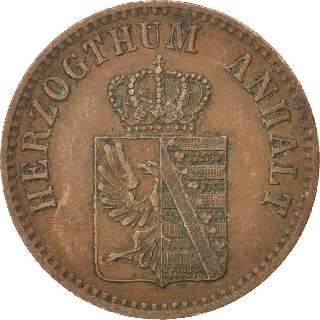 GERMAN STATES, 3 Pfennige, 1867, KM #98, EF(40-45), Copper, 4.46