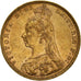 Moneta, Wielka Brytania, Victoria, Sovereign, 1890, EF(40-45), Złoto, KM:767