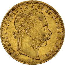 Munten, Hongarije, Franz Joseph I, 8 Forint 20 Francs, 1880, Kremnitz, ZF+