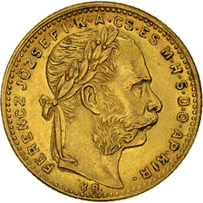 Coin, Hungary, Franz Joseph I, 8 Forint 20 Francs, 1884, Kremnitz, AU(55-58)