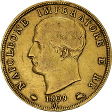 Coin, ITALIAN STATES, KINGDOM OF NAPOLEON, Napoleon I, 40 Lire, 1809, Milan