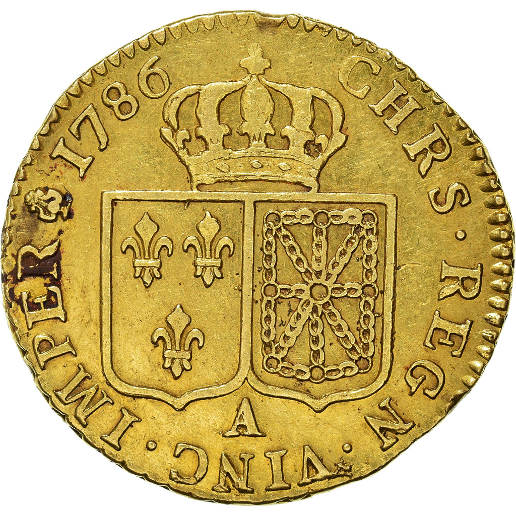 Monnaie, France, Louis XVI, Louis d'or à la tête nue, Louis d'Or, 1786, Paris